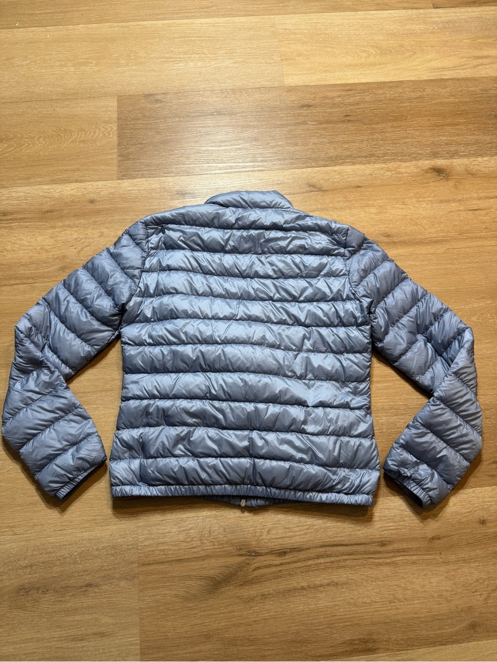 Moncler Longue Saison Puffer Jacket in Blue Size 2 Like New - Picture 16 of 16